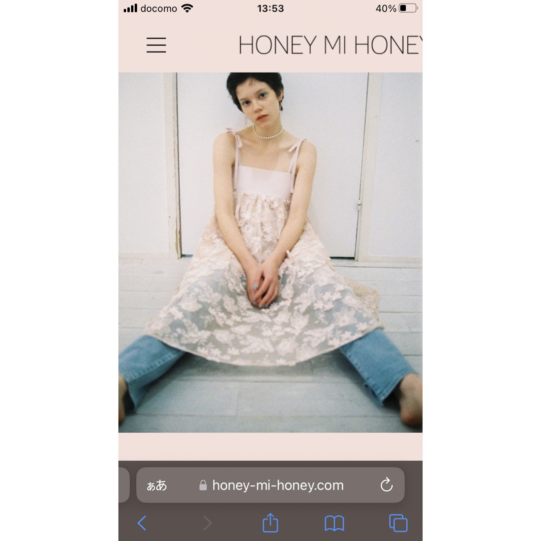 Honey mi Honey(ハニーミーハニー)のhoney mi honey ハニーミーハニー  ワンピース　チュニック レディースのワンピース(ミニワンピース)の商品写真