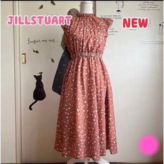 ジルスチュアート(JILLSTUART)の∇987 新品❣️ジルスチュアート 可愛いピンク 花柄ワンピ(ロングワンピース/マキシワンピース)