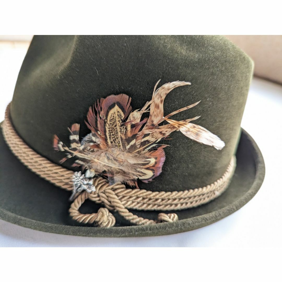 京都 販売 店 BORSALINO 50sヴィンテージ 極上チロリアンハット 58cm