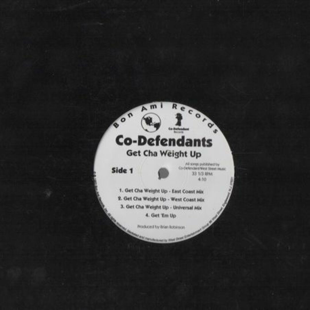 【廃盤12inch】Co-Defendants / Get Cha Weight エンタメ/ホビーのエンタメ その他(その他)の商品写真