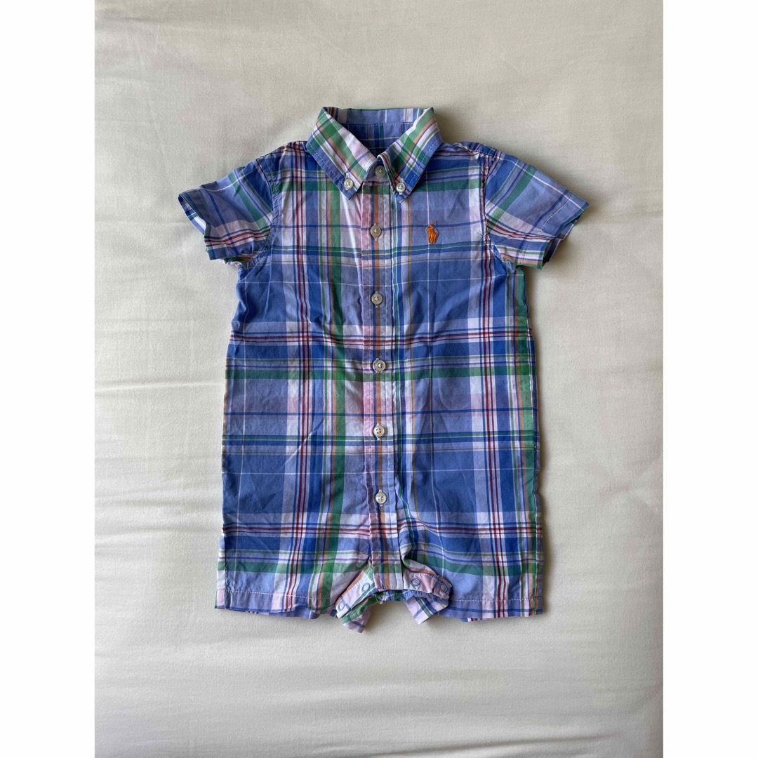 POLO RALPH LAUREN(ポロラルフローレン)のラルフローレンのチェックロンパース キッズ/ベビー/マタニティのベビー服(~85cm)(ロンパース)の商品写真