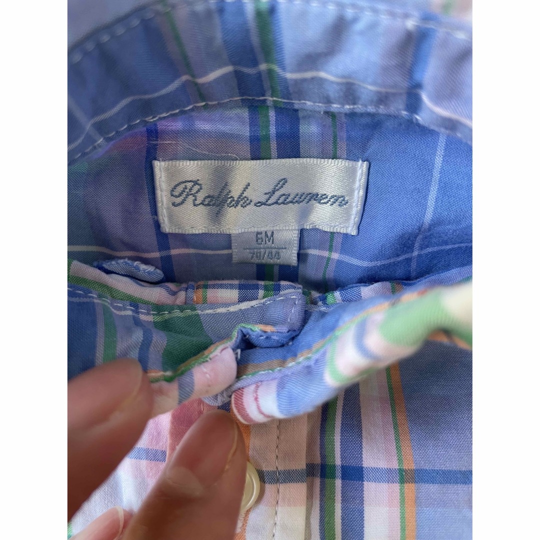 POLO RALPH LAUREN(ポロラルフローレン)のラルフローレンのチェックロンパース キッズ/ベビー/マタニティのベビー服(~85cm)(ロンパース)の商品写真