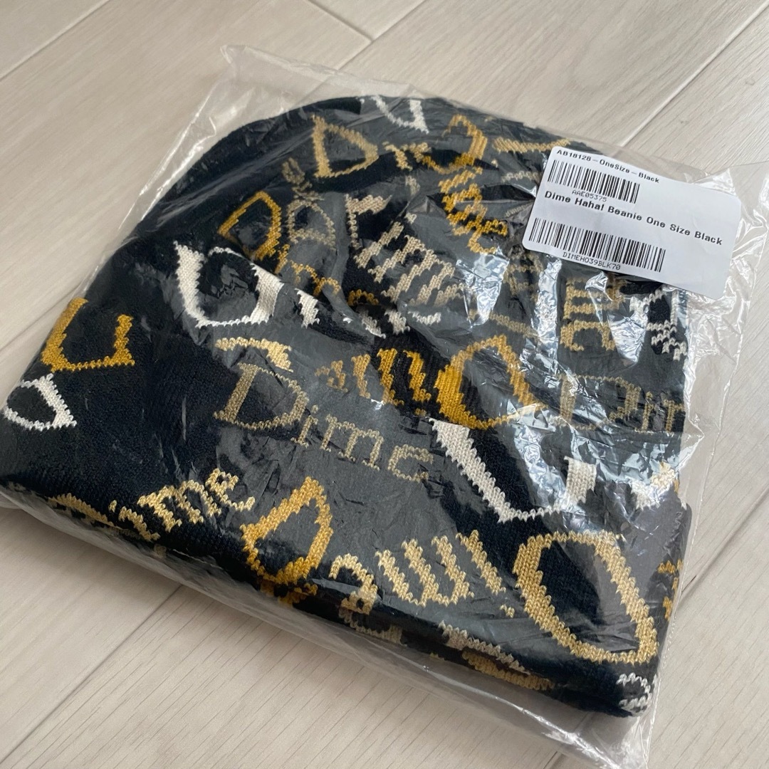 Dime HAHA! BEANIE / BLACK メンズの帽子(ニット帽/ビーニー)の商品写真