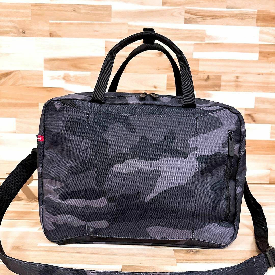 美品【ハーシェル】ブリーフケース 3wayショルダーバッグ リュック 黒
