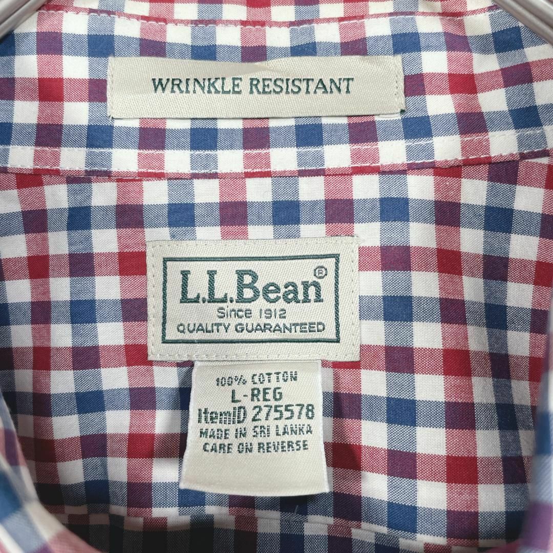 L.L.Bean(エルエルビーン)の7U US古着 L.L.Bean BD長袖シャツ チェック胸ポケットメンズ古着 メンズのトップス(シャツ)の商品写真