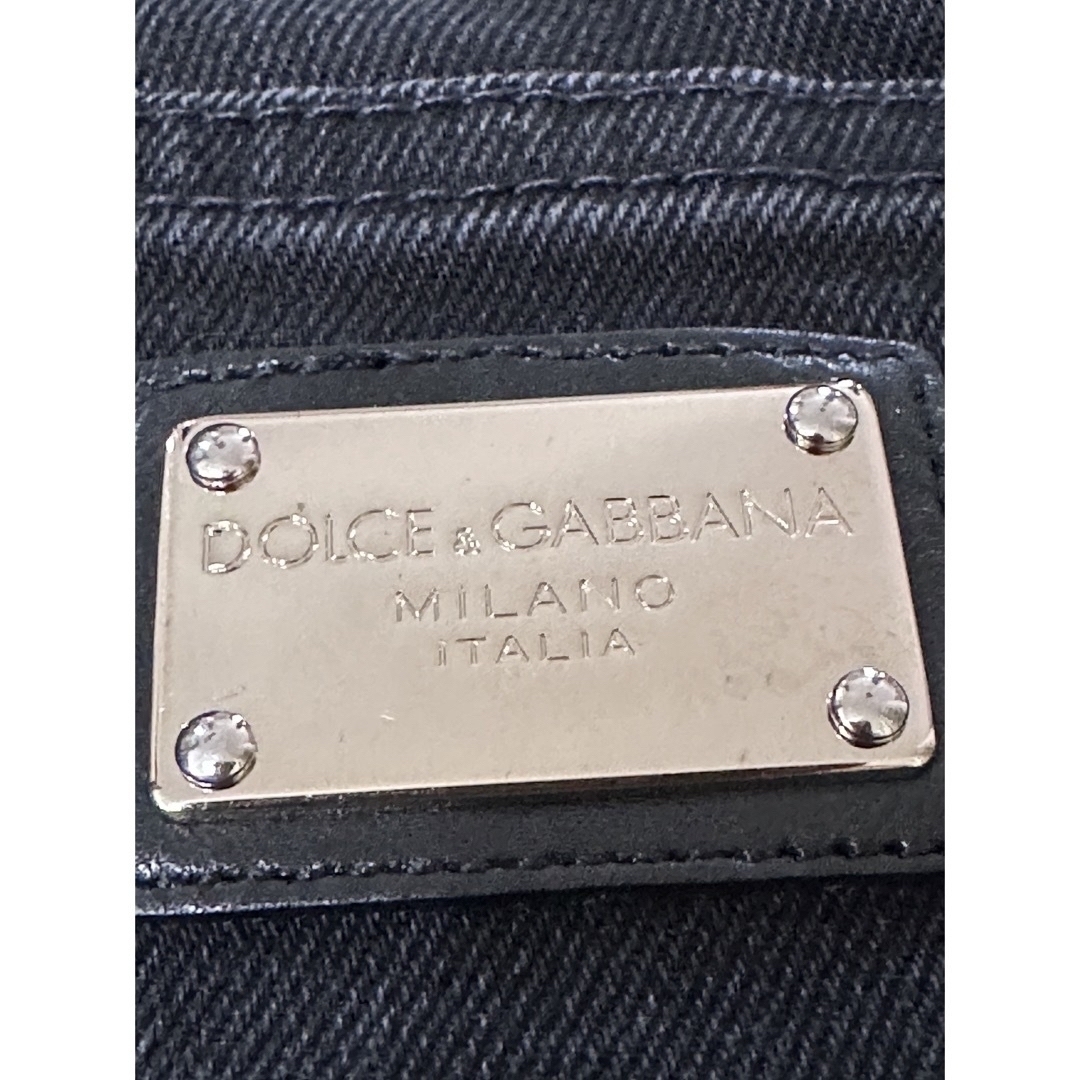 DOLCE&GABBANA(ドルチェアンドガッバーナ)のDOLCE &GABBANA D&Gレディース　デニム パンツ36 黒 レディースのパンツ(デニム/ジーンズ)の商品写真