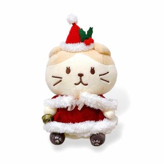 【美品】ふくふくにゃんこ クリスマス おすわり ぬいぐるみ  マスコット(ぬいぐるみ)