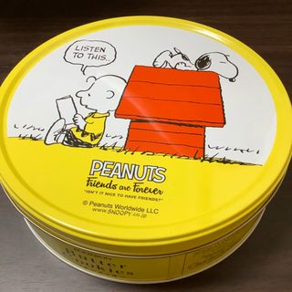 スヌーピー(SNOOPY)のスヌーピー クッキー空き缶空き箱(キャラクターグッズ)