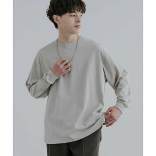 ロッキーモンロー(Rocky Monroe)の【ストーングレー】オーバーサイズシルキータッチロングスリーブTシャツ(カットソー(長袖/七分))