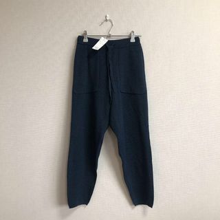 リュリュ(RyuRyu)の新品タグ付き＊RyuRyu＊ニットボトムス＊ズボン＊ネイビー＊リュリュ(カジュアルパンツ)