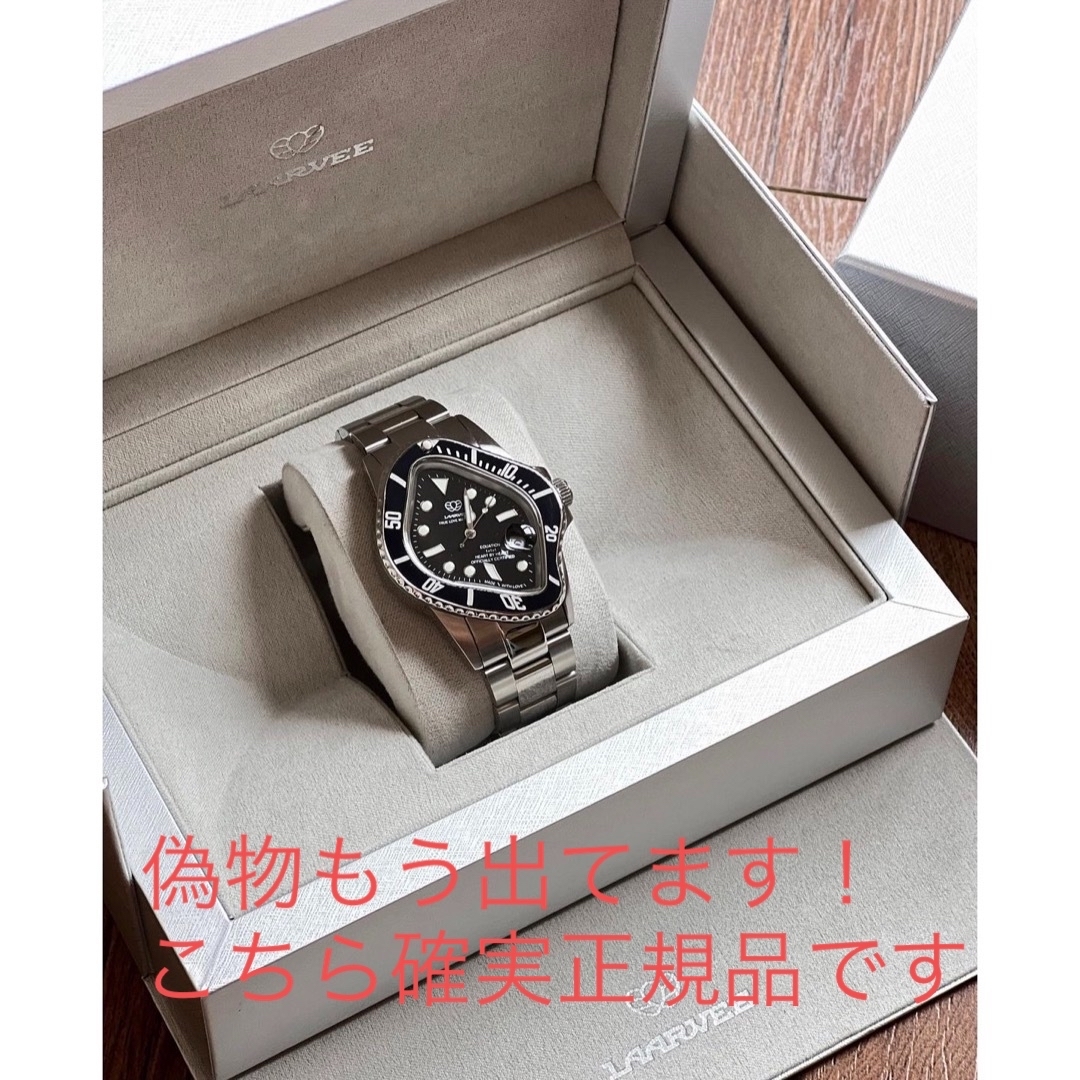 LAARVEE PEA001 BLACK BEZEL & BLACK DIAL - 腕時計(アナログ)