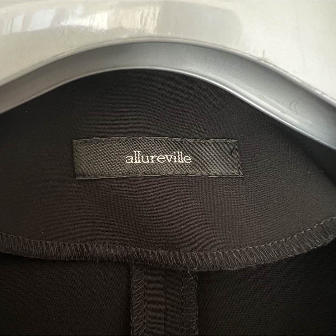 allureville(アルアバイル)のallureville レイヤースリーブオールインワン 黒 レディースのパンツ(オールインワン)の商品写真