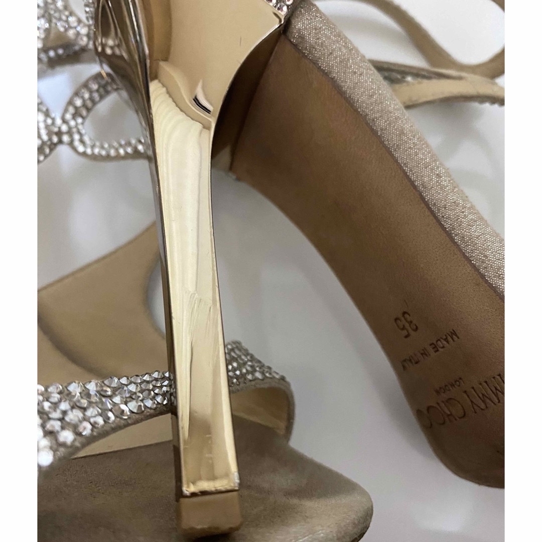 JIMMY CHOO サンダル Suede w/スワロフスキークリスタル 商品の状態 靴