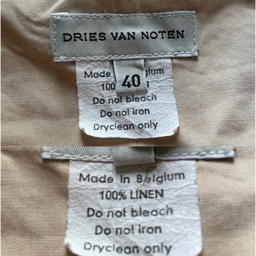 DRIES VAN NOTEN(ドリスヴァンノッテン)の00s dries van noten linen vest レディースのトップス(ベスト/ジレ)の商品写真