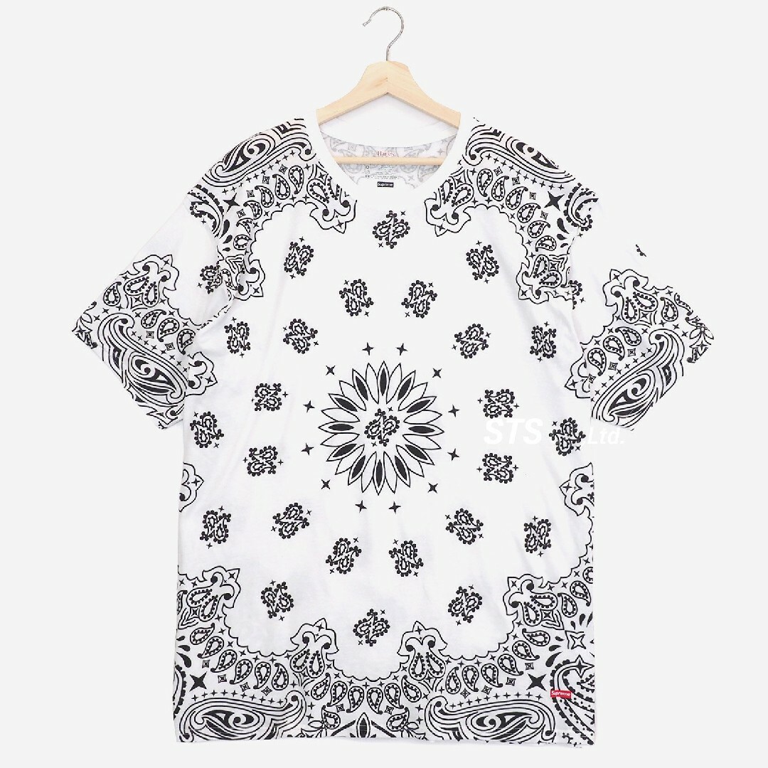 Supreme Hanes BANDANA Tagless Tees 黒 L