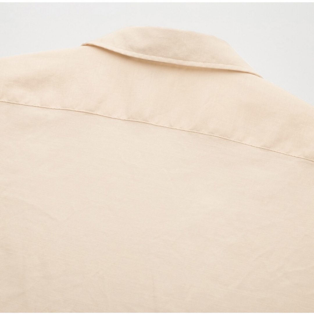 UNIQLO(ユニクロ)の新品　ユニクロU リネンコットンオープンカラーシャツ ピンク　XLサイズ エンタメ/ホビーのコスプレ(衣装)の商品写真