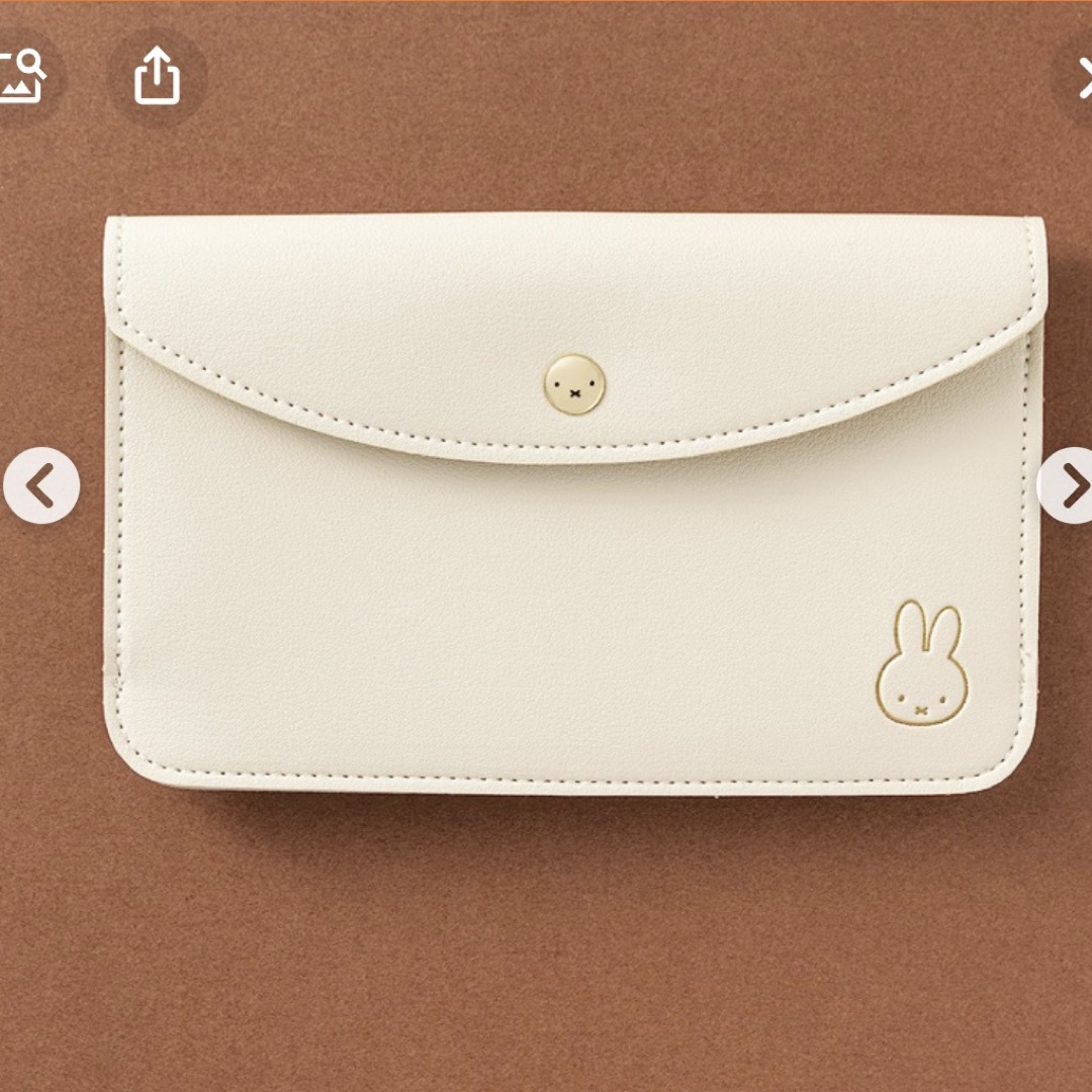 miffy(ミッフィー)の大人かわいい！財布にもなるミッフィのレザー調ポーチ　 レディースのファッション小物(財布)の商品写真