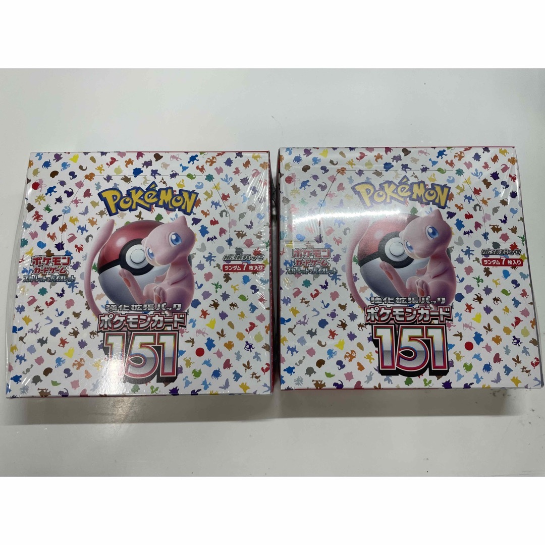 ポケモンカード151　2BOX　強化拡張パック　シュリンク付新品未開封シュリンク付