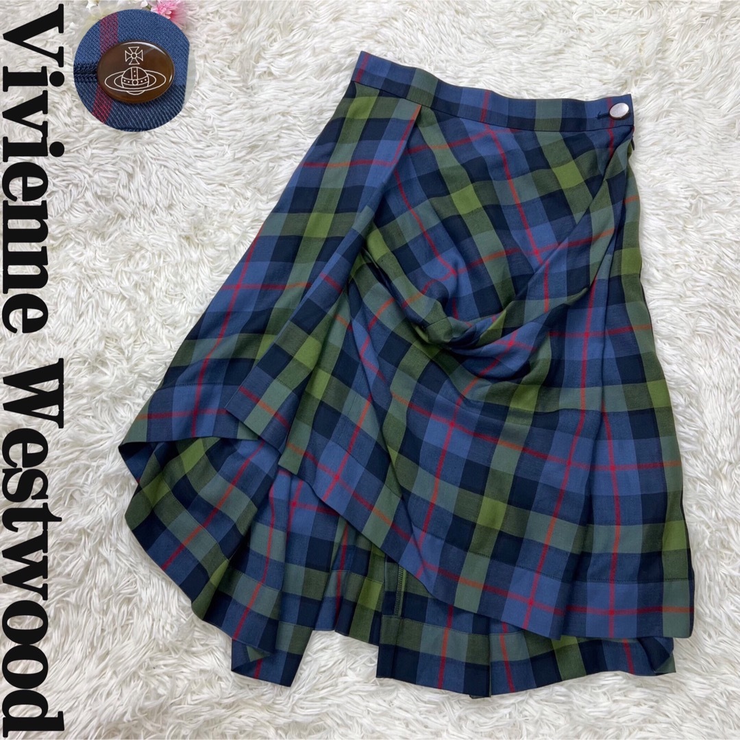 ヴィヴィアン スカート チェック柄 viviennewestwood 変形- ヴィヴィアン スカート チェック柄 viviennewestwood 変形-