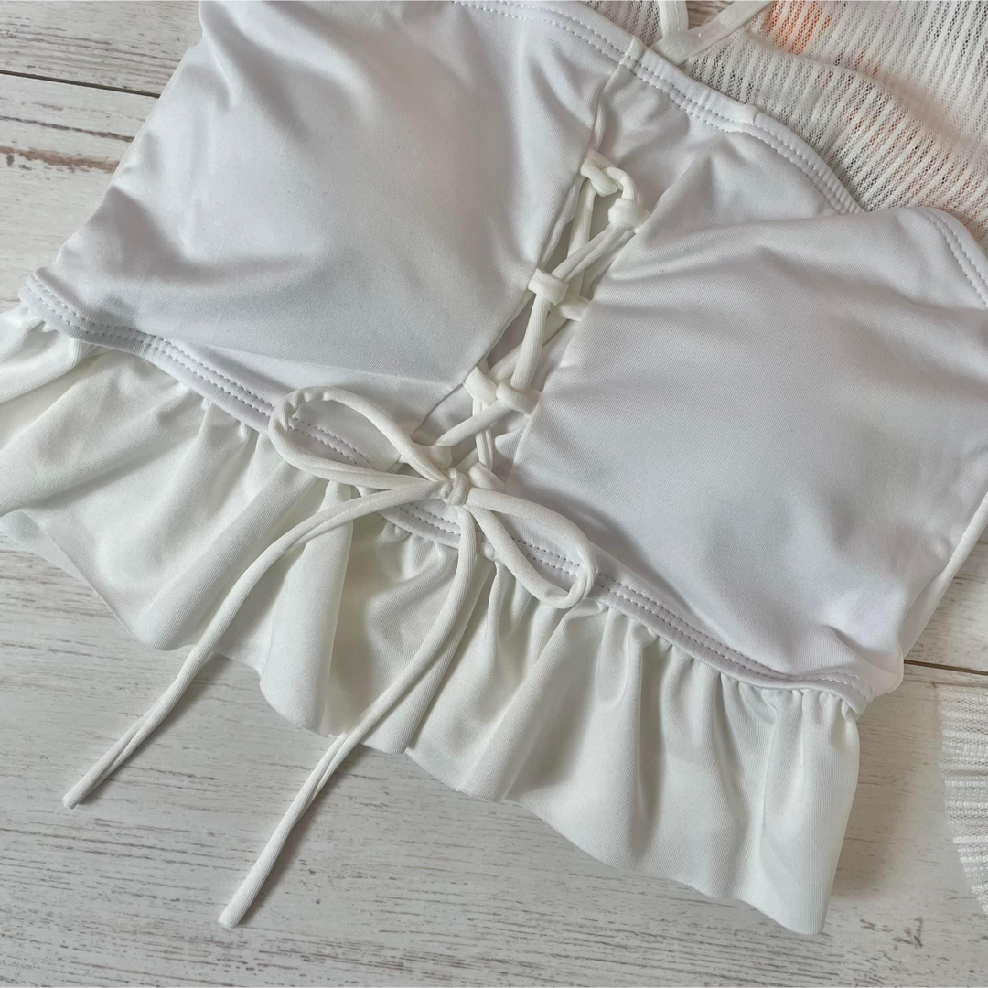 SALE‼️日焼け防止 長袖 シースルー セパレート 水着 L レディース b レディースの水着/浴衣(水着)の商品写真