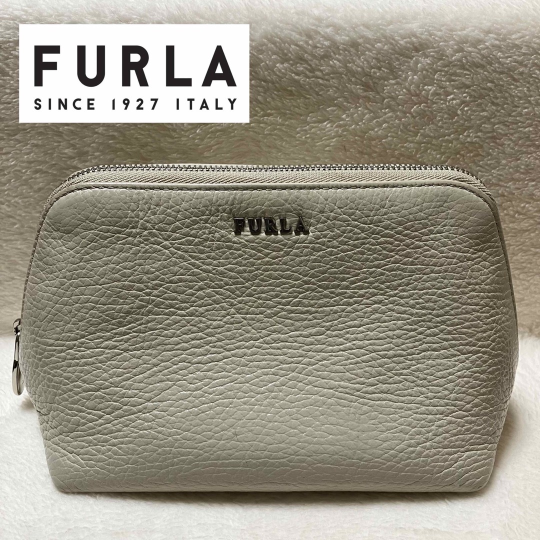 FURLA レザー コスメケース ポーチ