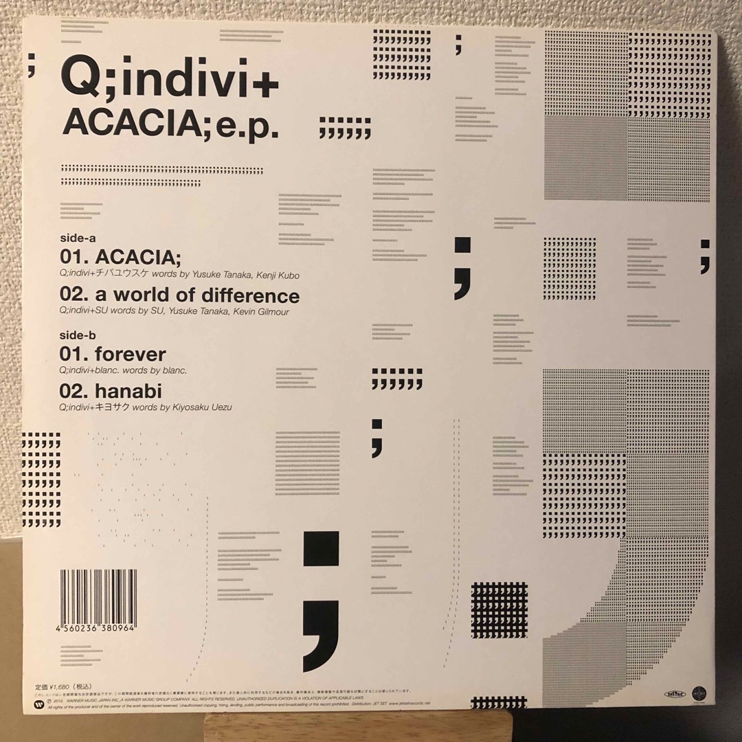 Q;indivi+ Acacia; EP レコード vinyl アナログ 1