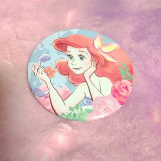 リトルマーメイド アリエル 缶バッジ(バッジ/ピンバッジ)