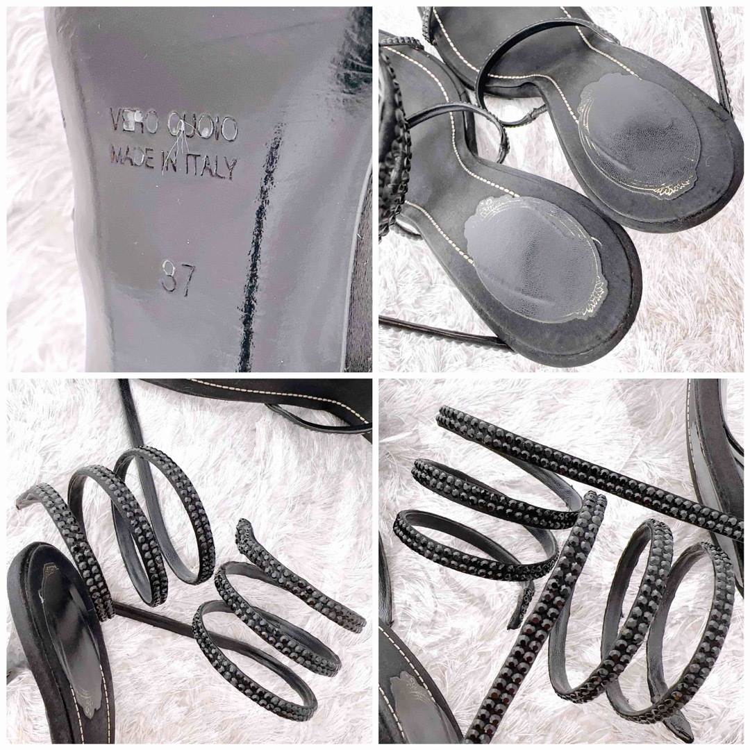 RENE CAOVILLA レネカオヴィラ ビジュー ハイヒール サンダル 美品