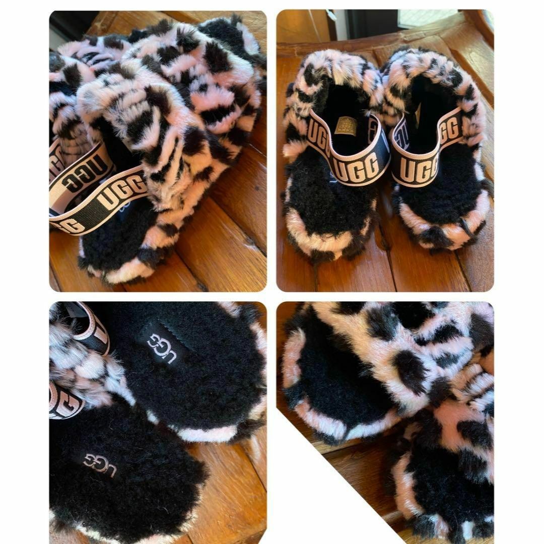 UGG(アグ)の入手困難✨展示品✨22✨UGG✨FLUFF YEAH✨ANIMALIA✨レオパ柄 レディースの靴/シューズ(サンダル)の商品写真