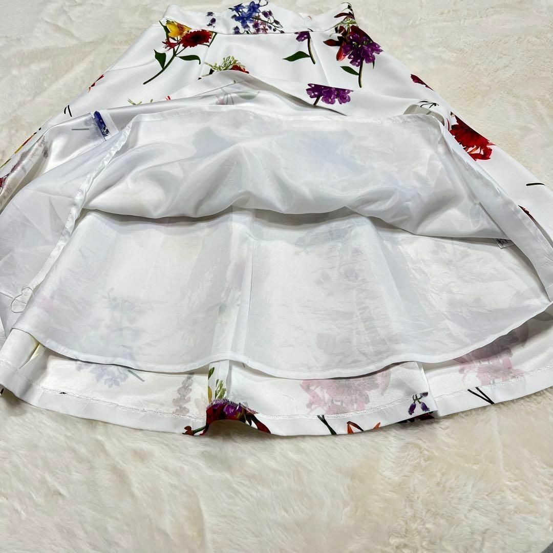 【美品】 リランドチュール スカート フレア サイズ1 Aライン 花柄 総柄