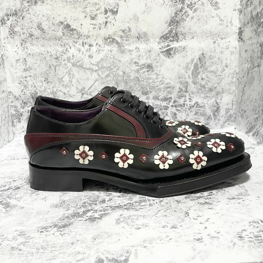 美品 名作 PRADA 12aw フラワーシューズ