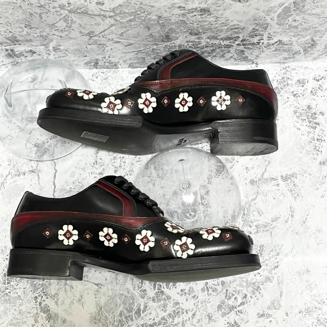 美品 名作 PRADA 12aw フラワーシューズ