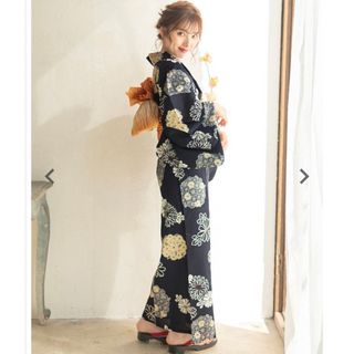 Dita 浴衣 5点セット 藍紺地に和調古典の通販 by みん's shop|ラクマ