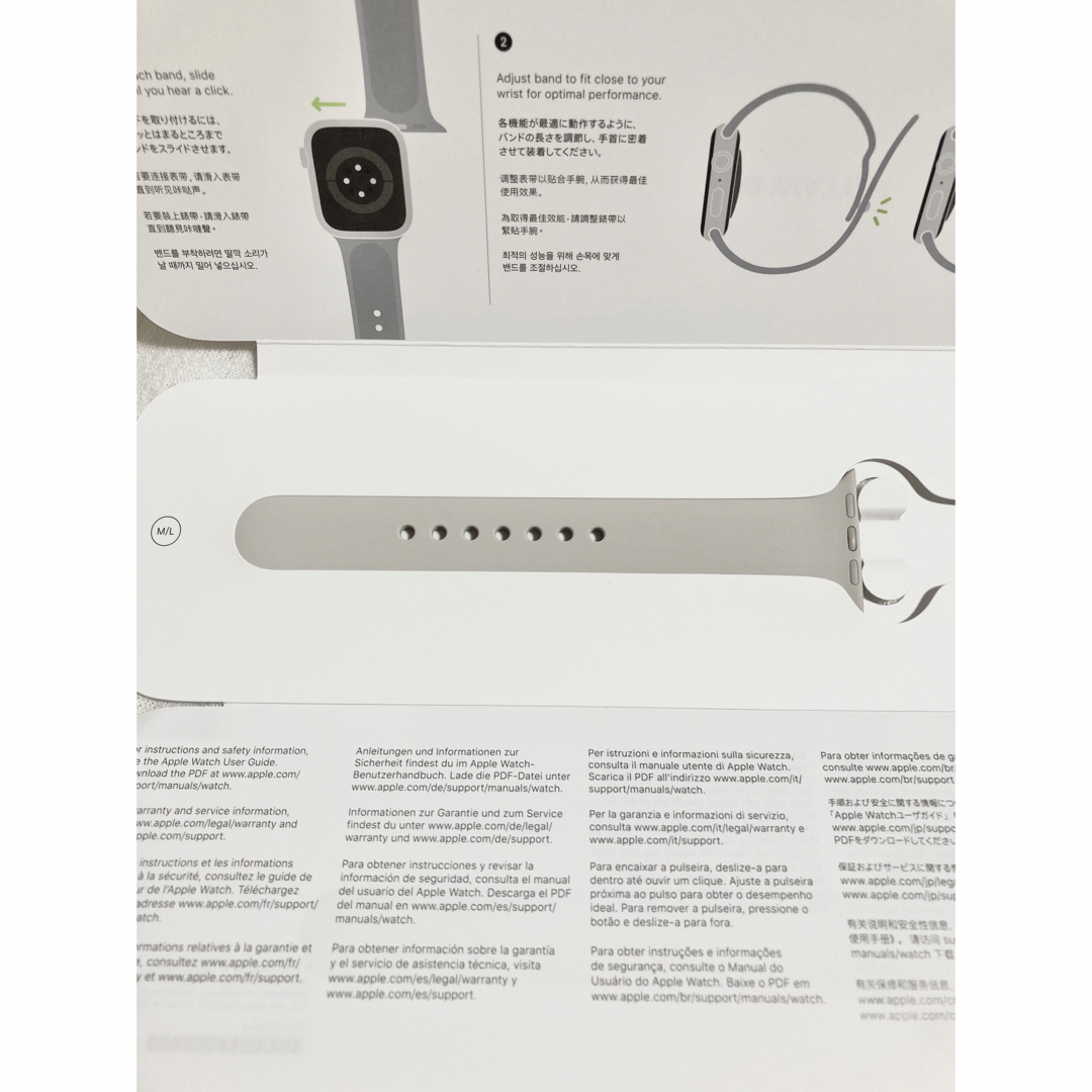 Apple(アップル)のApple Watch純正スポーツバンド M/L メンズの時計(ラバーベルト)の商品写真