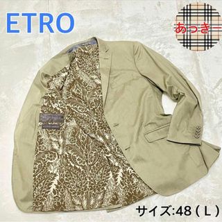 ETRO - 極美品 2XL エトロ 【王者の風格】 シルク100 テーラード
