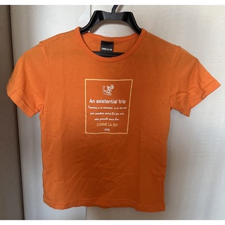 コムサイズム(COMME CA ISM)のコムサイズム　オレンジ色　Tシャツ　130cm 綿100%  美品(Tシャツ/カットソー)