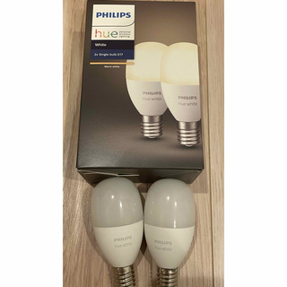 フィリップス(PHILIPS)のPhilips Hue スマート電球LED E17 電球色 2個入り(蛍光灯/電球)