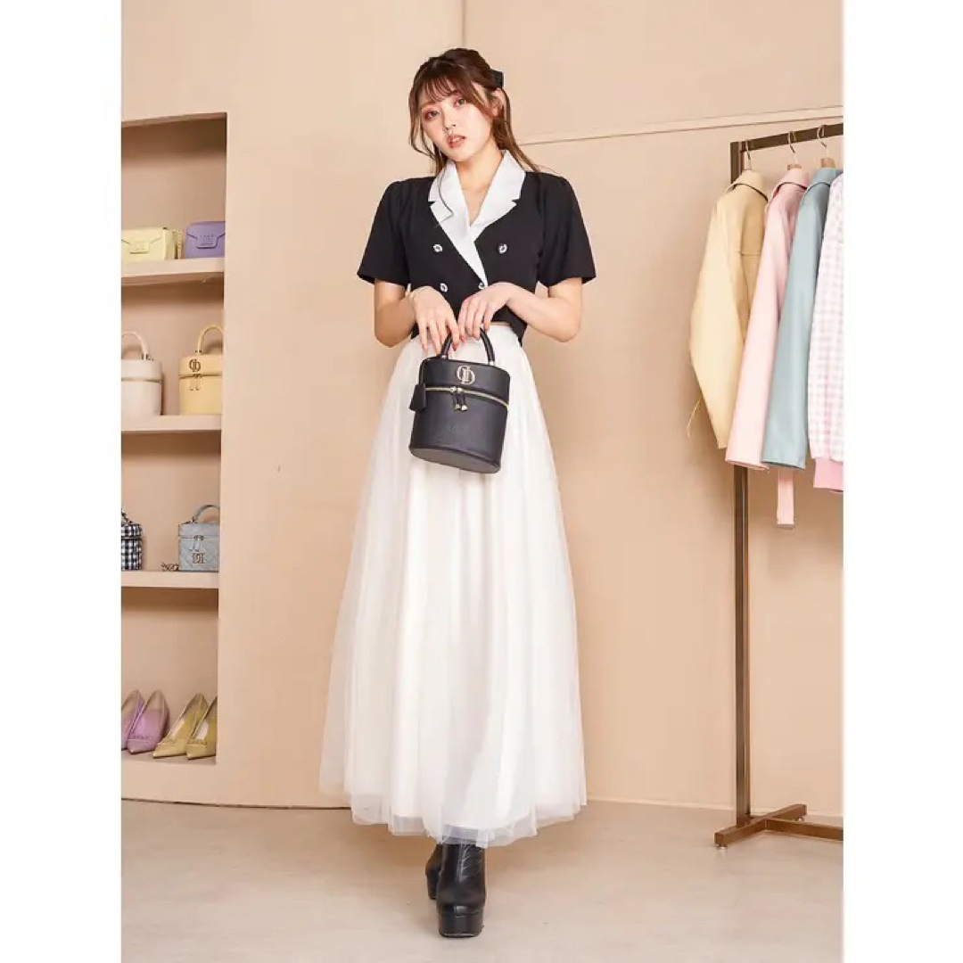 Darich 新品タグ付き バイカラーショートジャケット ピンクベージュの通販 by milk♡tea ブラックピンク バイカラー ショート ジャケット