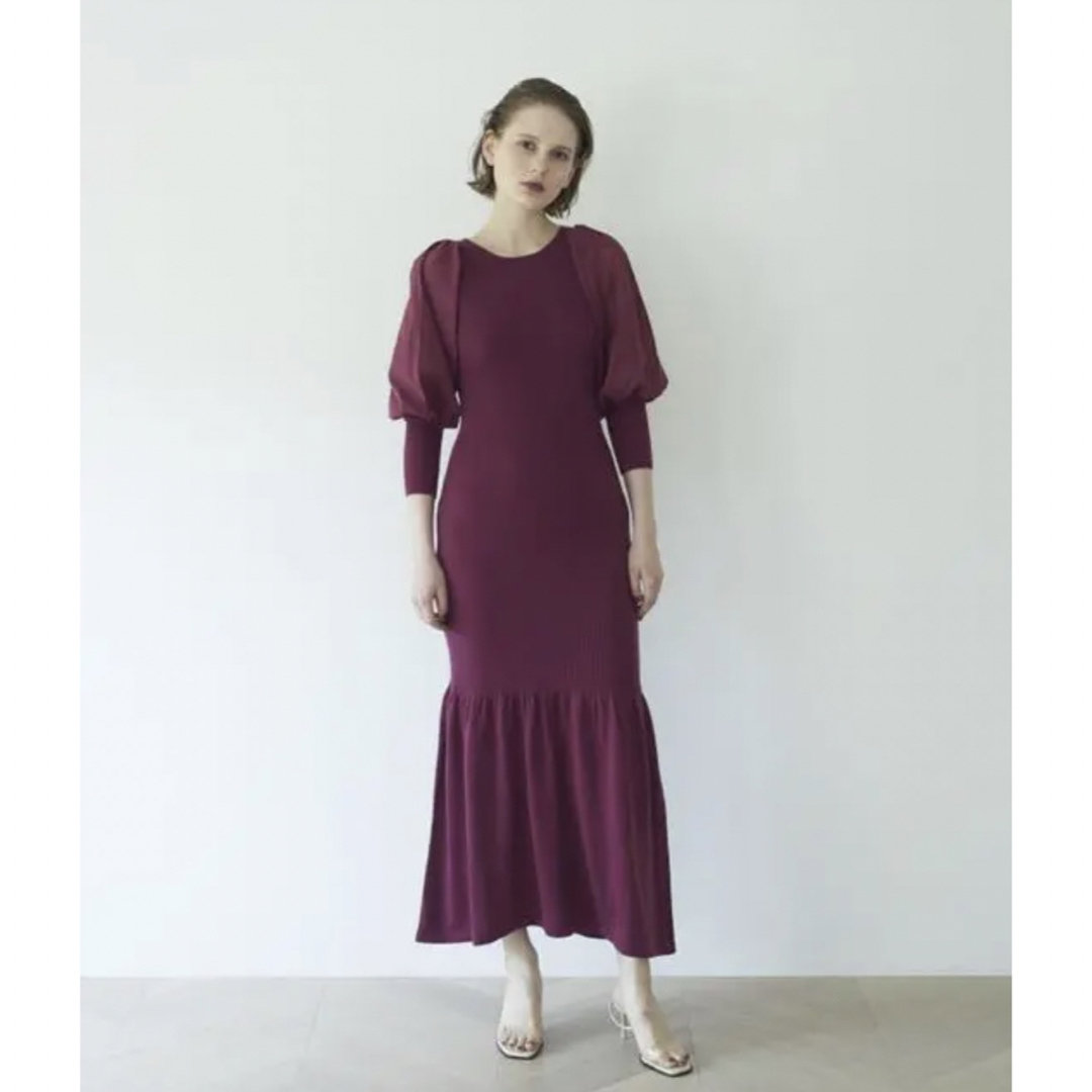 ロザリームーン　Balloon Sleeve Knit Dress