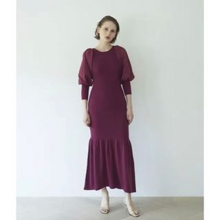 ロザリームーン(Rosary moon)のロザリームーン　Balloon Sleeve Knit Dress(ロングワンピース/マキシワンピース)