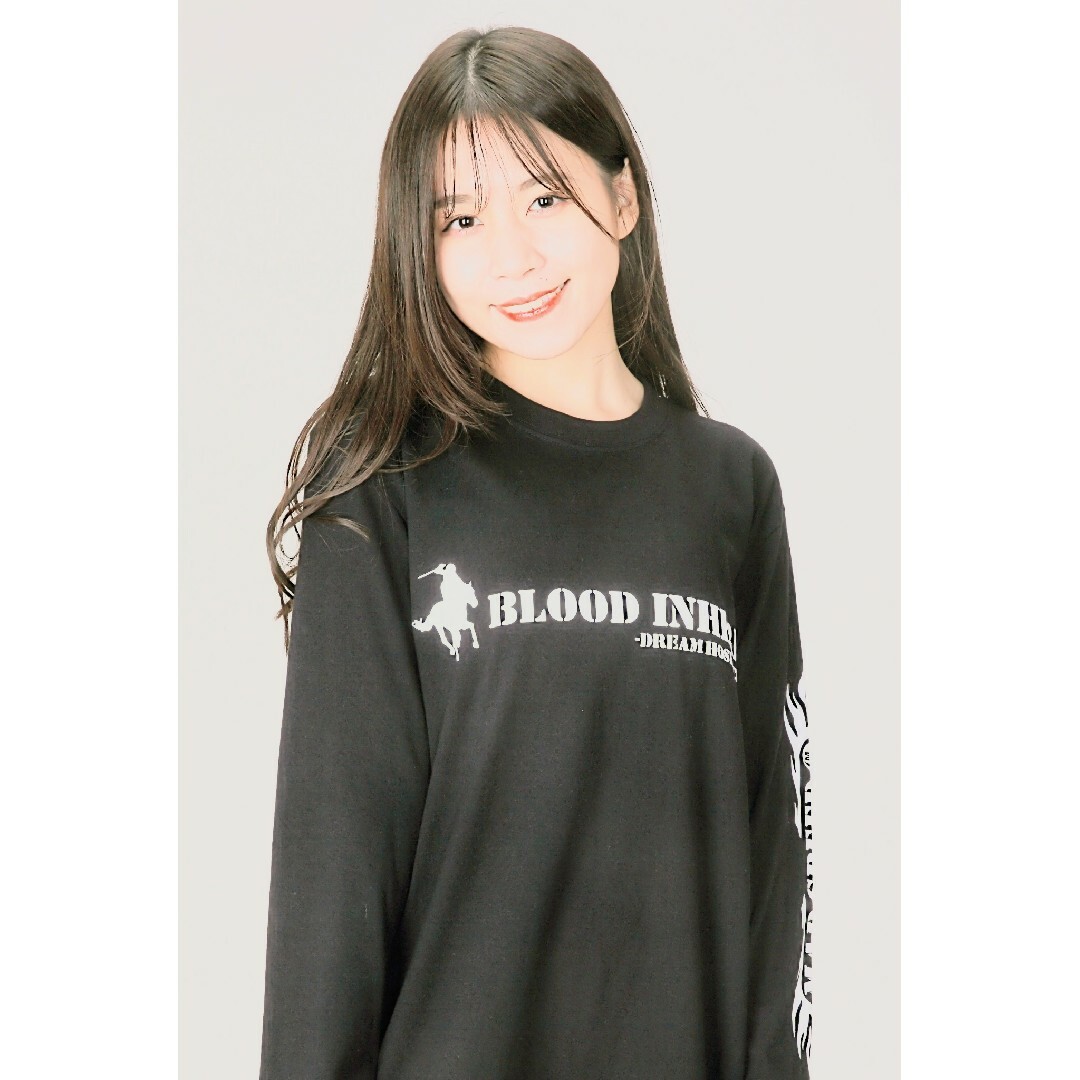 UnitedAthle(ユナイテッドアスレ)の在庫処分品※【MADSPEED】趣味Tシャツ 競馬 BK イクイノックス 長袖 メンズのトップス(Tシャツ/カットソー(七分/長袖))の商品写真