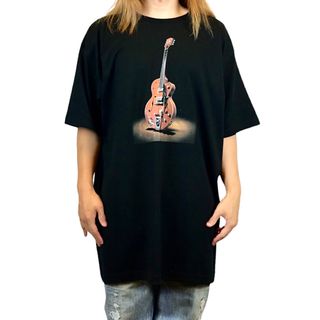 新品 ストレイキャッツ ブライアンセッツァー グレッチG6120 ビッグTシャツ(Tシャツ/カットソー(半袖/袖なし))