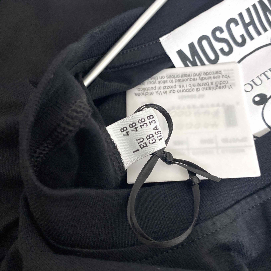 MOSCHINO(モスキーノ)の新品未使用 モスキーノ MOSCHINO 半袖Tee size48 Black メンズのトップス(Tシャツ/カットソー(半袖/袖なし))の商品写真