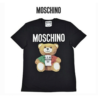モスキーノ(MOSCHINO)の新品未使用 モスキーノ MOSCHINO 半袖Tee size48 Black(Tシャツ/カットソー(半袖/袖なし))