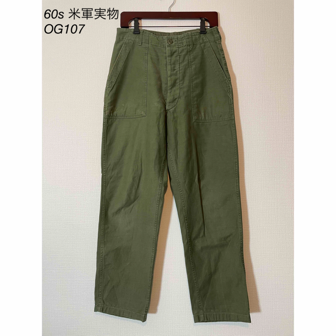 60s 米軍実物 OG107 Utility Pants ベイカーパンツ-