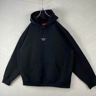 美品 23ss supreme パーカー スウェット フーディ スモールロゴ 黒