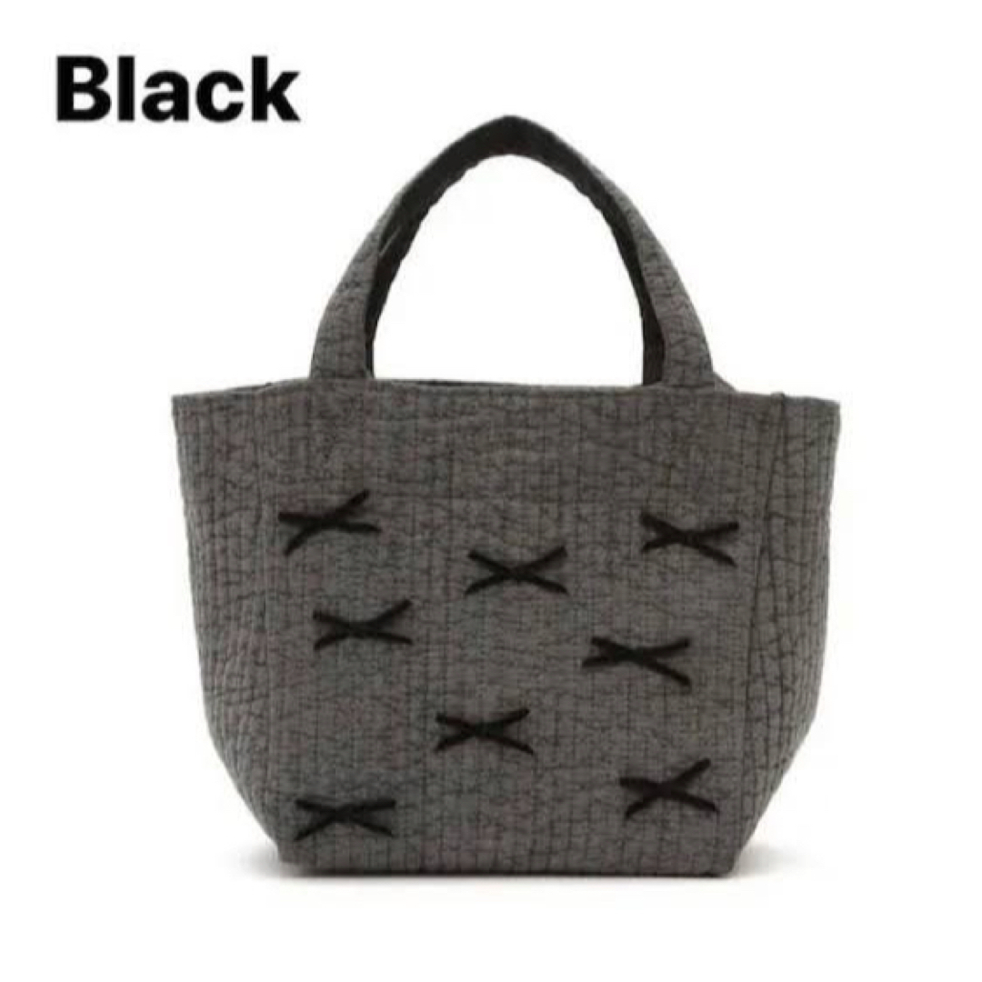 トートバッグgypsohila travel bag(L)黒 リボンバッグ