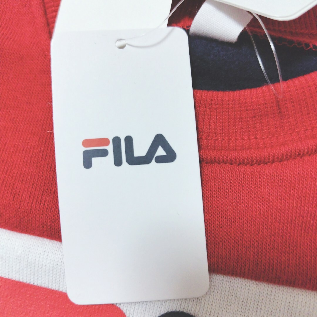 FILA(フィラ)の長袖 カバーオール ロンパース 80cm フィラ 新品 キッズ/ベビー/マタニティのベビー服(~85cm)(カバーオール)の商品写真