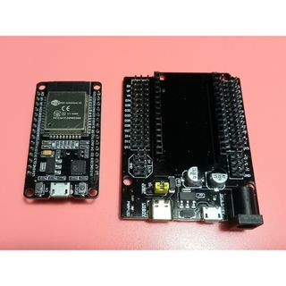 ESP32 ESP-WROOM-32 1個(WiFi+Blue) + 拡張ボード(PCパーツ)