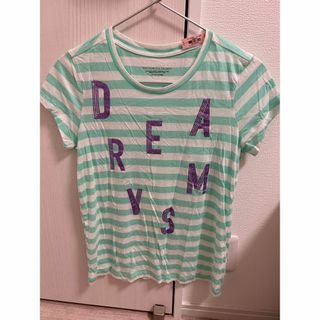 ヴィクトリアズシークレット(Victoria's Secret)の新品 タグ付き ヴィクトリアシークレット Tシャツ ラメ グリーン ボーダー 緑(Tシャツ(半袖/袖なし))